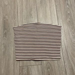 NWT Garage Striped Tube Top cropped shirt